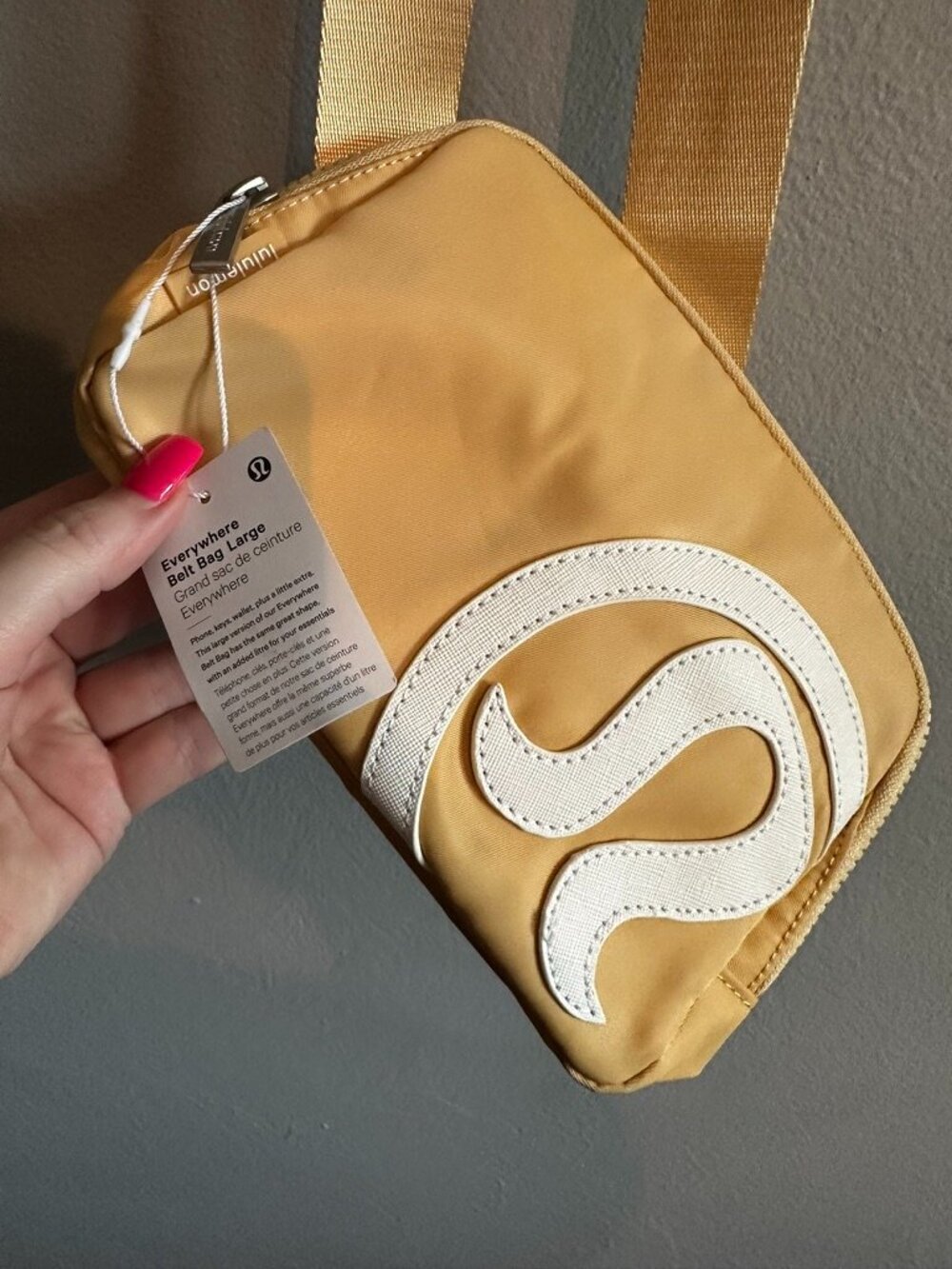 Lululemon Belt Bag - NWT - Yellow Beige with White Logo